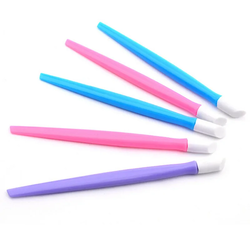 

3pcs/set Usefull Tool Color Random Nail Art Tis Tool Manicure Curve Rod Nail Stickers Stick Artificial Plastic Nails Beauty Pick