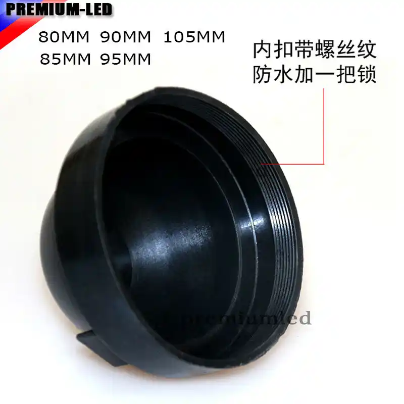 Headlight Plastic Dustproof Cover Headlight Cover Rubber Housing Caps For LED Headlight C6 31mm Pack of 2 DC-C6