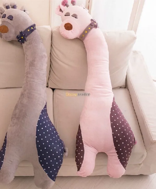 Fancytrader 43'' 110cm Super Soft Lovely Plush Jumbo Giraffe Toy,3 colors Available! Best Gift for Kids, and Decoration Dolls, Free Shipping FT50064(2)