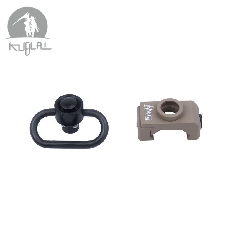 

Quick Release Detach Push Button DD Sling Swivel Base for 20mm Picatinny Rail