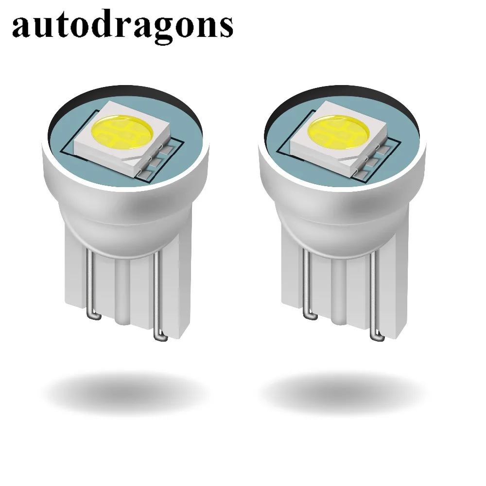 Autodragon 100 шт. T10 194 #555 светодиодные лампы для пинбола 6 3 В переменного тока без