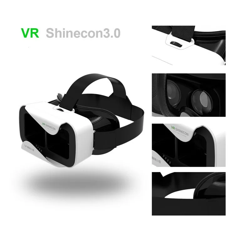 VR Shinecon 3 Google Cardboard Virtual Reality Glasses Box VR 3D Video Movie Glasses Helmet Park Goggles for 4.7-6.0  Phone (19)