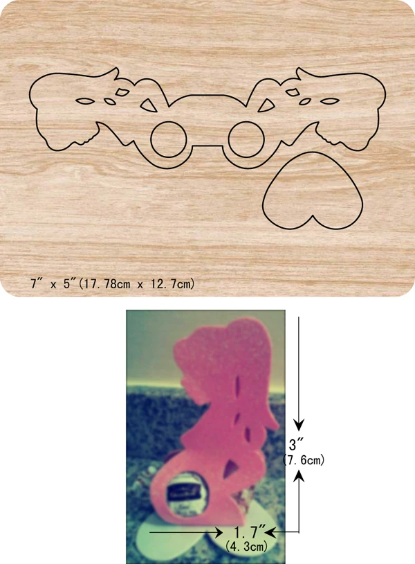 

New girl wooden dies cutting dies for scrapbooking Multiple sizes V-5537