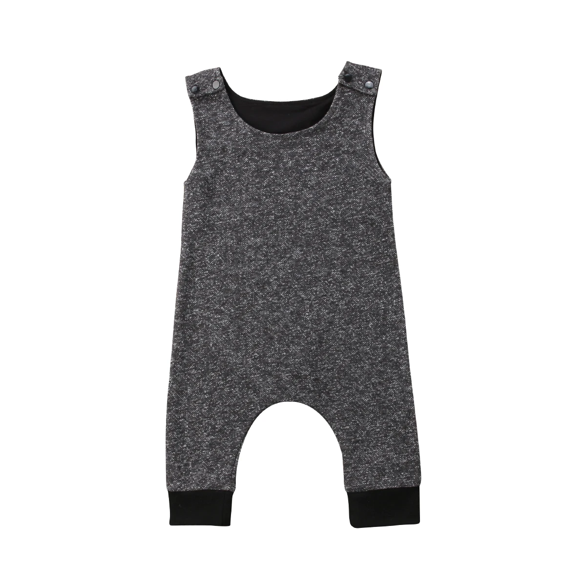 

Summer Sleeveless Toddler Baby Boy Girl Romper Jumpsuit Clothes Grey Terry Baby Crawling clothes 0-18M