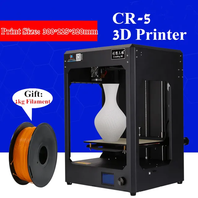 Special Price 2017 New High Quality Extruder Creality CR-5 3D Printer Free PLA Filaments High-precision Commercial Metal Fuselage 3D Printer Special Price 2017 New High Quality Extruder Creality CR-5 3D Printer Free PLA Filaments High-precision Commercial Metal Fuselage 3D Printer
