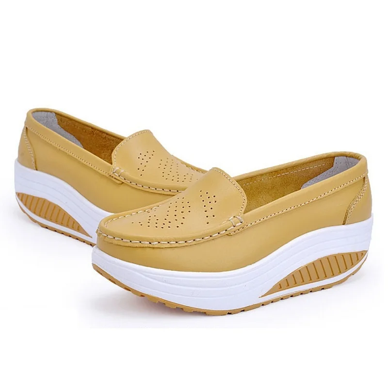 Pictu Cuero Zapatos Al Cómodos Enfermera Por De Like Mocasines Mujer Planos as Bajos Casuales Picture As Mayor aarBq5