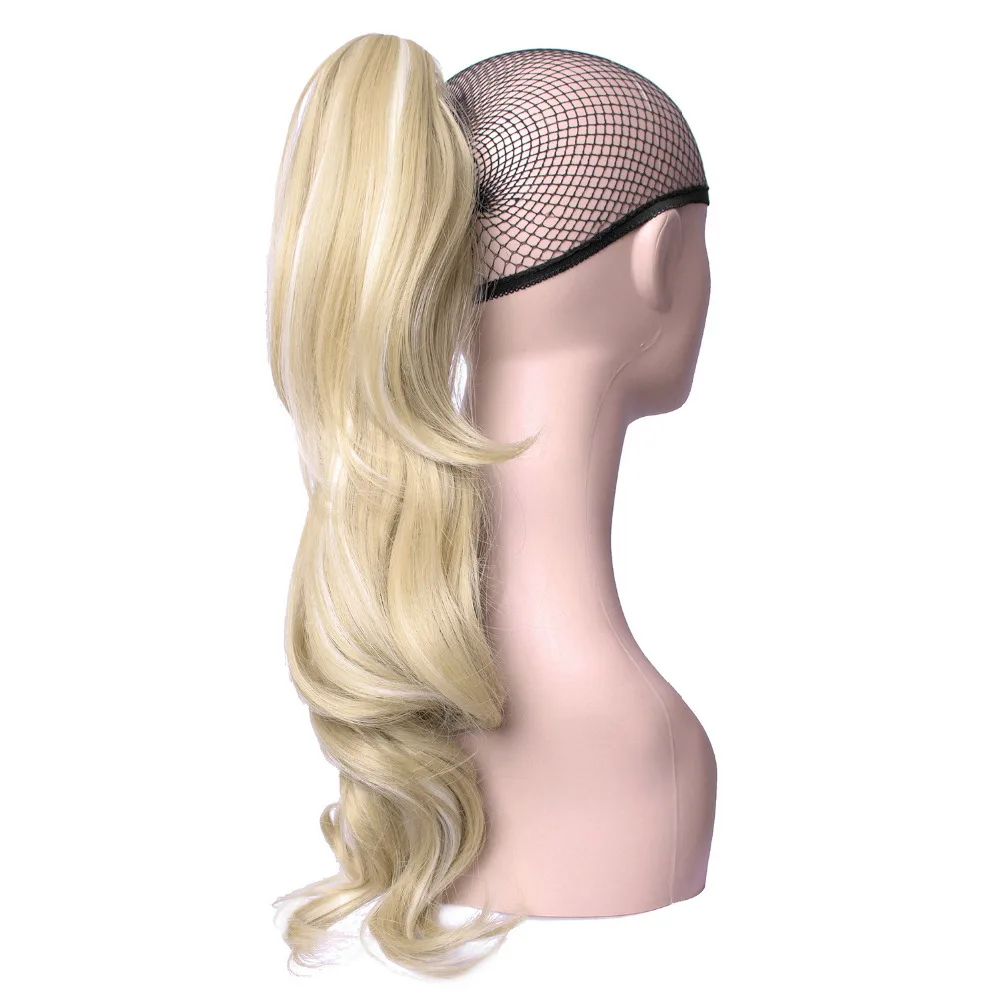 Delice 24inch Women's Long Layered Curly Ponytail High Temperature Fiber Synthetic Claw Ponytails Hair Piece 160g/pc Delice 24inch Women's Long Layered Curly Ponytail High Temperature Fiber Synthetic Claw Ponytails Hair Piece 160g/pc