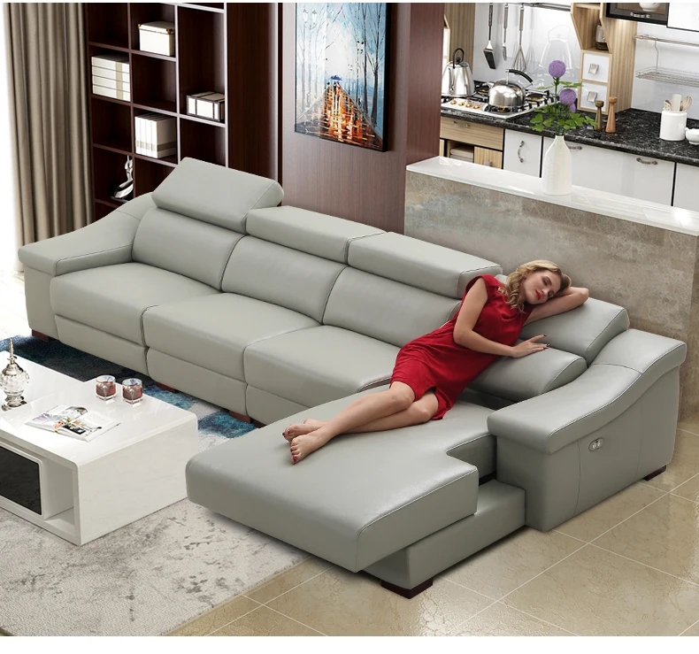 Диван для гостиной, угловой диван, кресло, Электрический Диван из натуральной кожи, секционные диваны muebles de sala moveis para casa