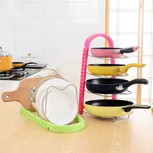 JUCESUPER Japan South Korea Fine Pot Rack Kitchen Multi – function Storage Shelves Drying For Dishes About 450*250*300MM