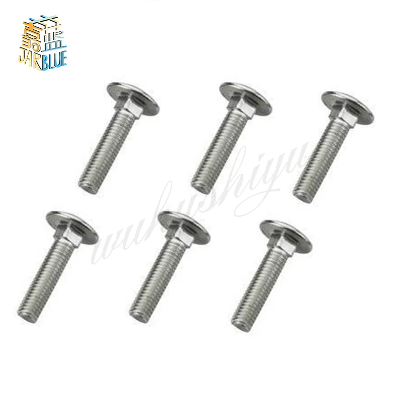 5PCS M10*20/25/30/35.....100mm Carriage Screws Carriage Bolts Shelf