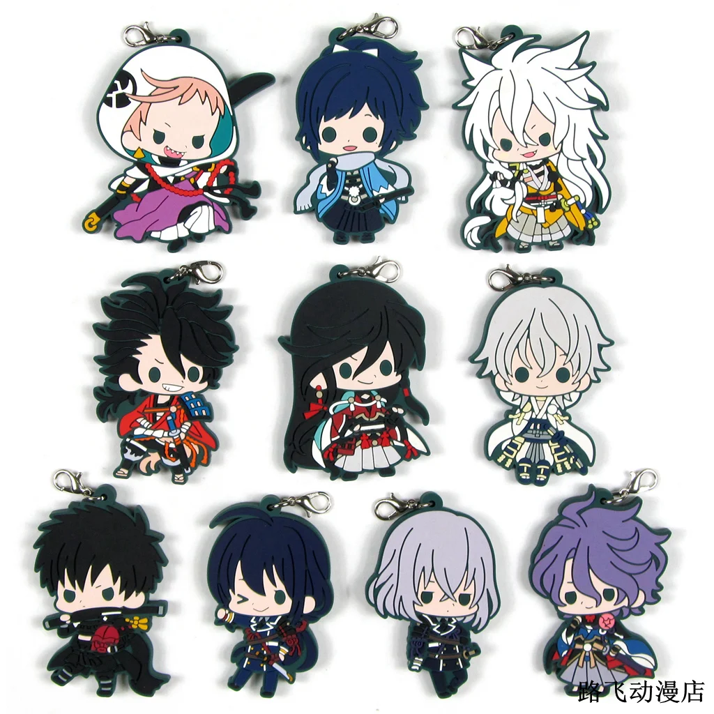 Touken Ranbu Online Ishikirimaru Kashuu Kiyomitsu tsurвнешu Kuninaga Mikazuki Munechika экшн-фигурка резиновый брелок