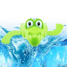 Baby Bath Swimming Toy Crocodile Wind Up Clockwork Play Swimming Alligator for Kid Educational Toys Infant Crocodile Gift 1PC