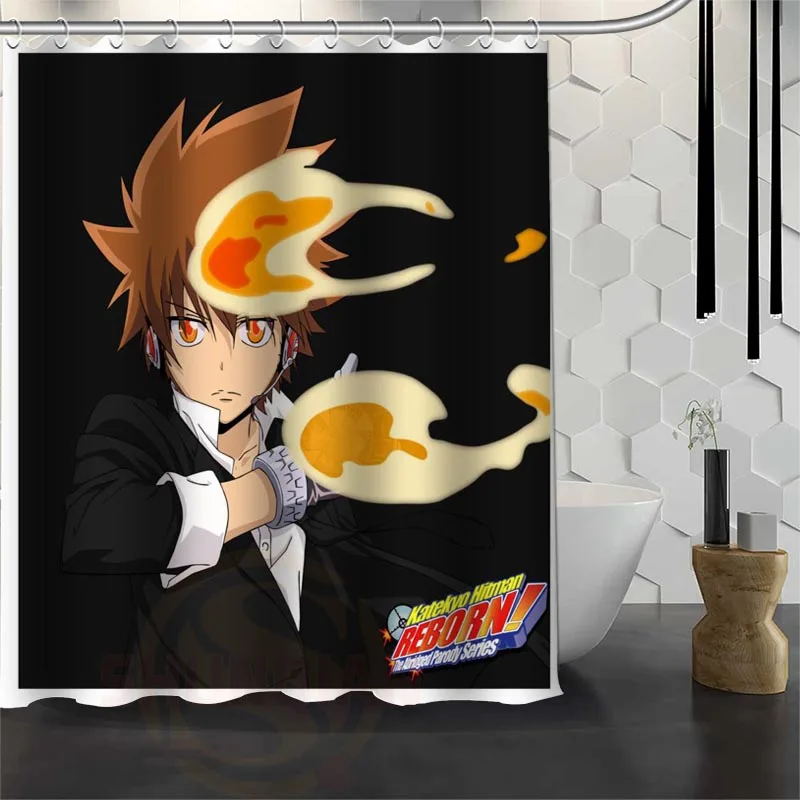 Custom Waterproof Bathroom HITMAN REBORN Shower Curtain Polyester Fabric 165X180cm 180X200cm P# | Дом и сад