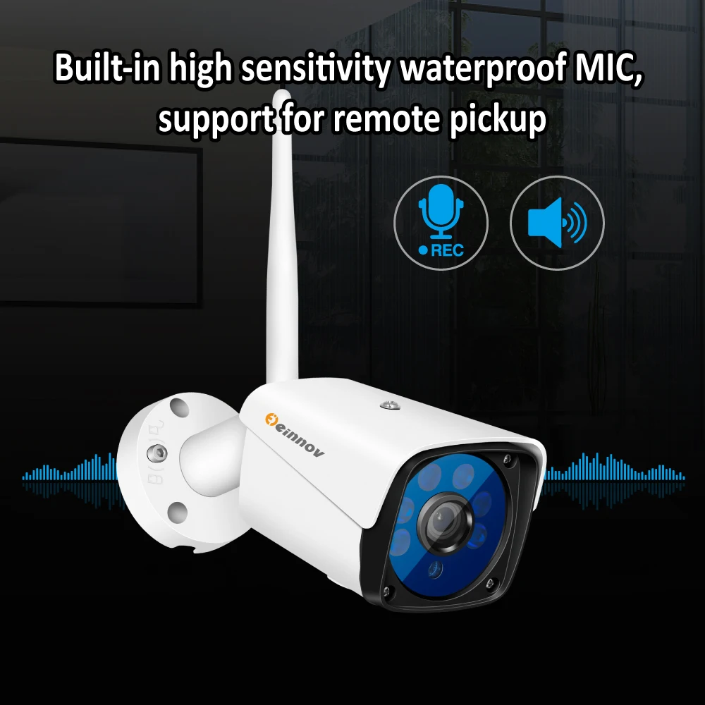 Einnov 5MP H.265 домашняя беспроводная CCTV Wifi камера система 1080P 2MP комплект