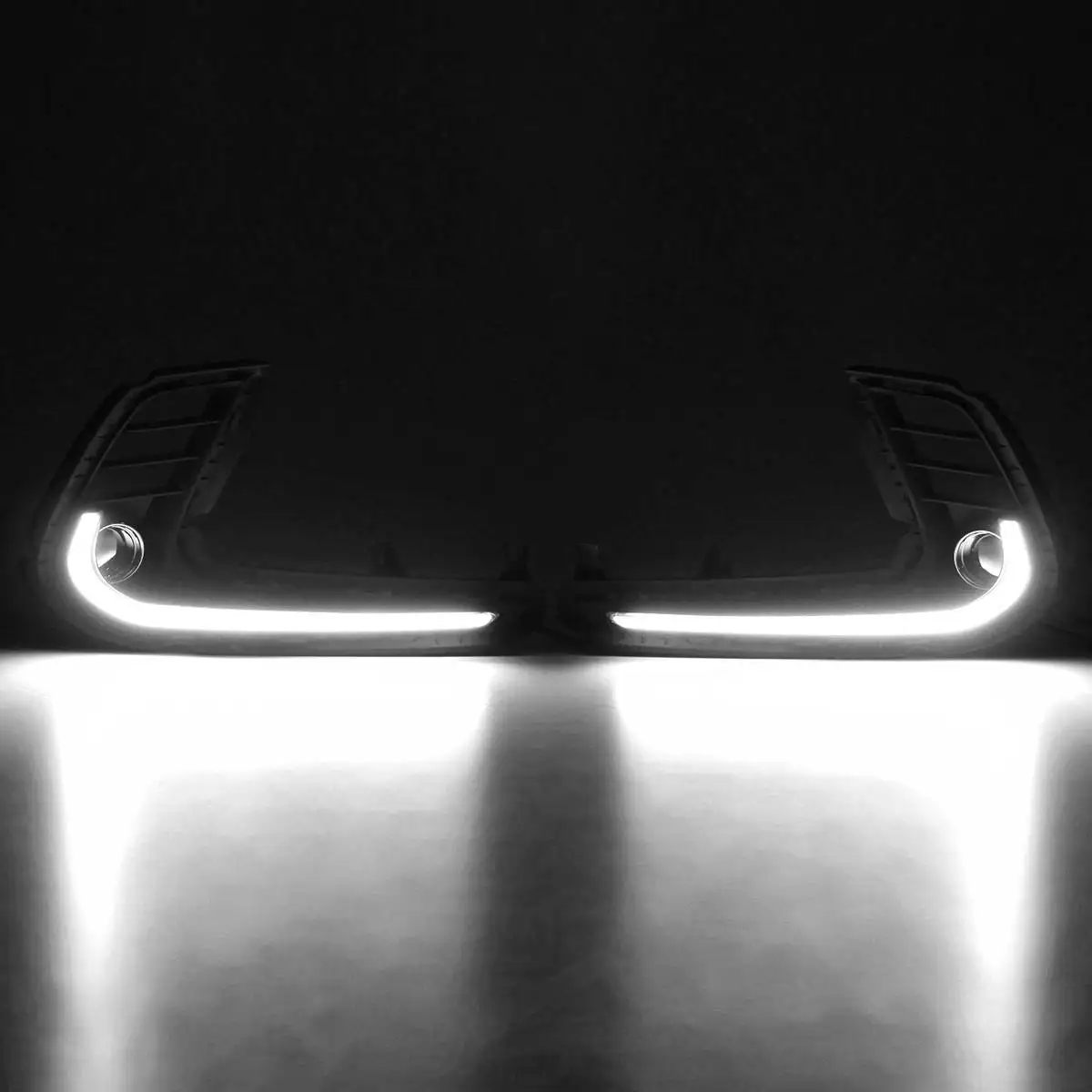 1 пара двухцветных автомобильных DRL светодиодный белый Дневные ходовые огни Янтарный указатель поворота лампа для hyundai для Elantra AD