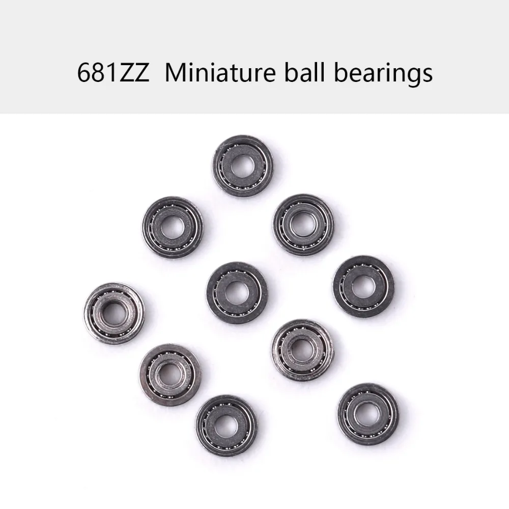 100pcs 681zz 1.5x4x2 mm Metal Ball Bearing Bearings