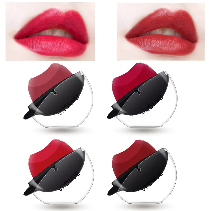 NEW Women Matt Lipstick Waterproof Long Lasting Lip Shaped Makeup Portable Lips Stick Cosmetics