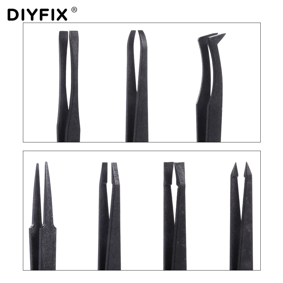 ESD Safe Plastic Tweezers Set (2)