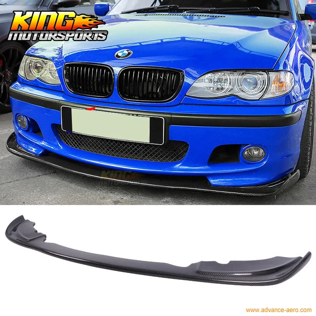 For 99 06 BMW E46 3 Series M Tech M Sport Only Front Bumper Lip Carbon