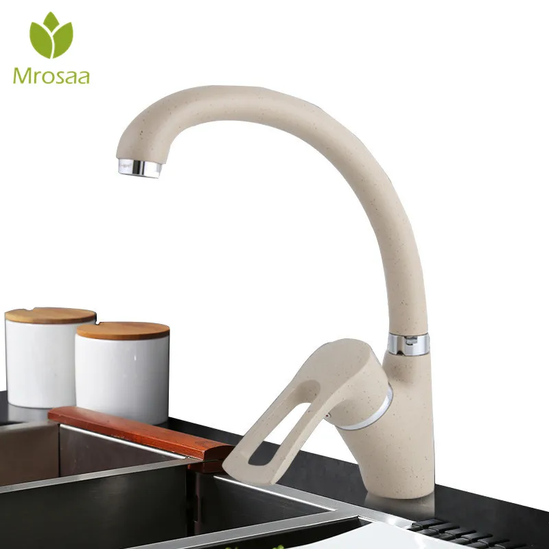 

TAPCET Multicolor Spray Painting Kitchen Faucet Cold and Hot Water Mixer Tap Single Handle 360 Rotation Shower Bathroom Faucets