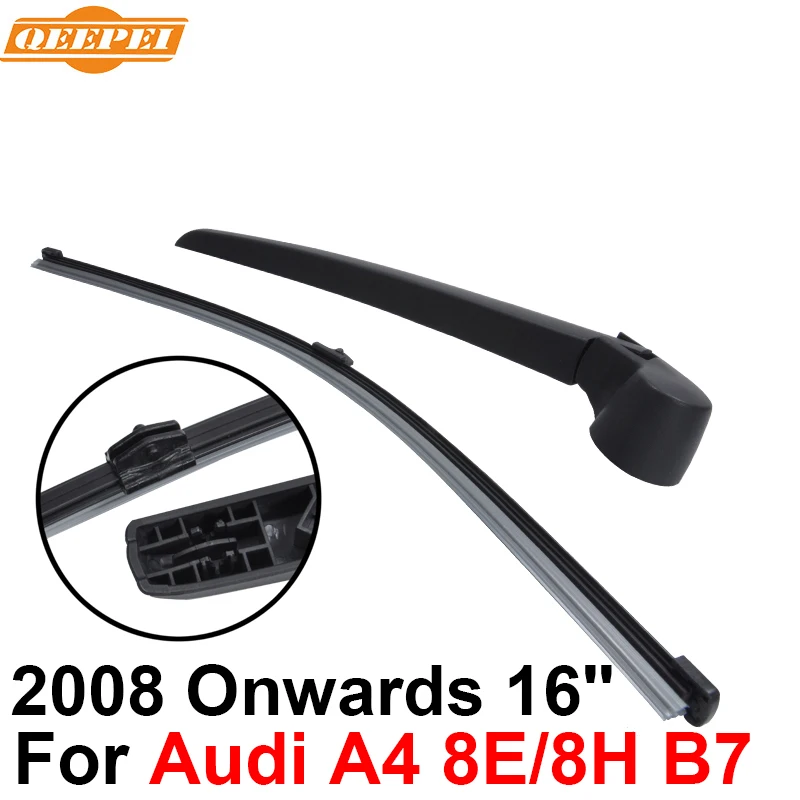 QEEPEI Rear Wiper Blade and Arm For Audi A4 8E/8H B7 2004 2008 16'' 5