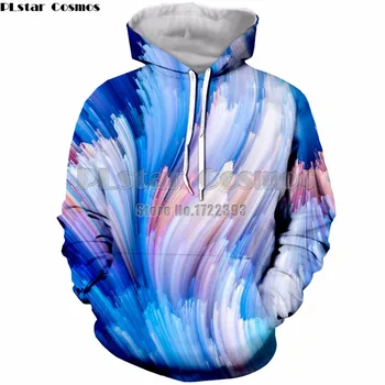 

PLstar Cosmos Brand Hooded Sweatshirt Men/Women 3d Colorful Paint Print Hoodies Long Sleeve Autumn Pullover Tops Hoody