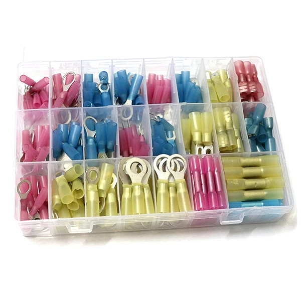 

250pcs Heat Shrink Wire Connector Kit Waterproof Marine Automotive Terminal
