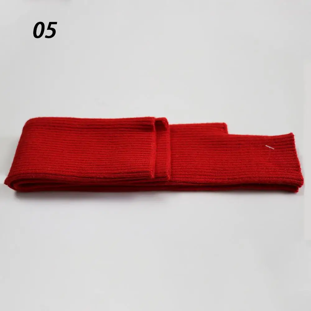 05-Big Red Sparsil женские осенние кашемировые перчатки длинные мягкие вязаные варежки теплые зимние однотонные Женские варежки Mujer Длина до локтя 40 см перчатки - Цвет: 05-Big Red