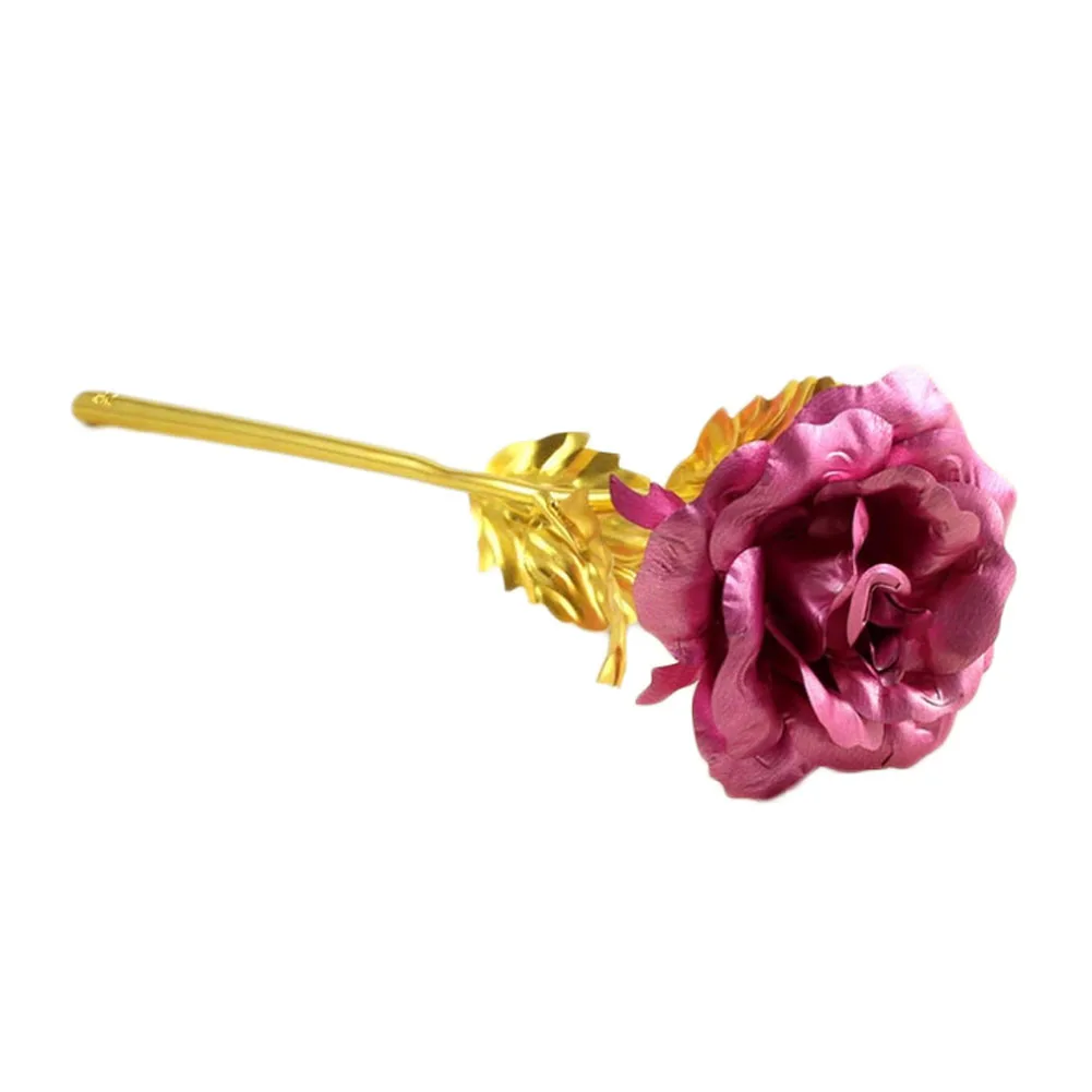 

Gold Foil Plated Rose Wedding Decoration Golden Rose Gold Dipped flore artificiales Gold Rose artificial flower