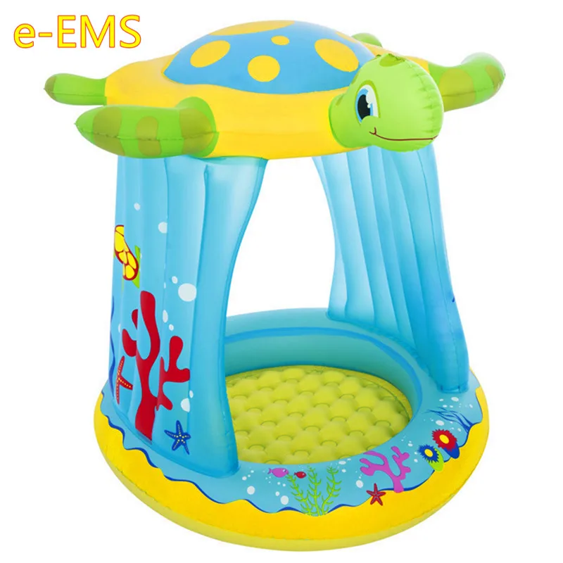 

New Style Tortoise Sun-shade Infant Swimming Pool Plunge Bath Inflatable Thicken Indoor Sea Ball Pool G2409
