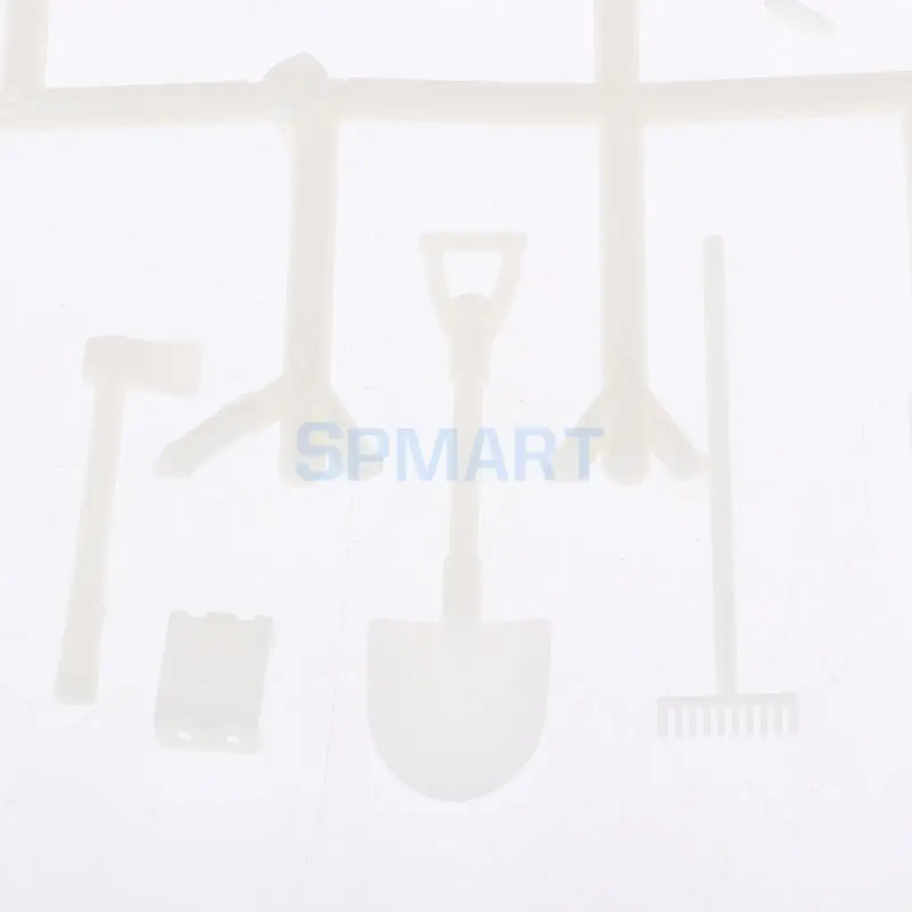1/16 6WD 4WD 2.4G RC Military Truck Tools Oil Tank Bucket Ladder Shovel Model for WPL Body Decor