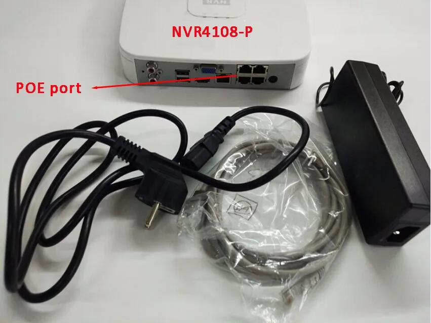 Dahua NVR NVR4104-P-4KS2 NVR4108-P-4KS2 4 PoE порты видеомагнитофон 4Ch/8CH Smart Mini 1U до 8MP разрешение макс 80 Мбит/с H.265