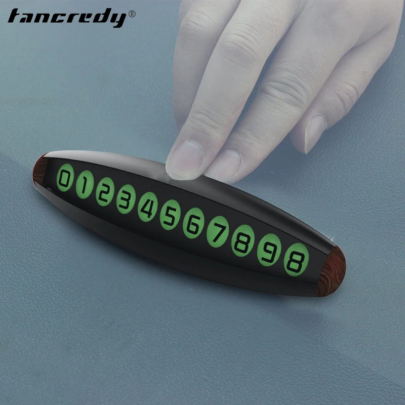 Phone Number Card Car Luminous Temporary Parking Card Phone Number