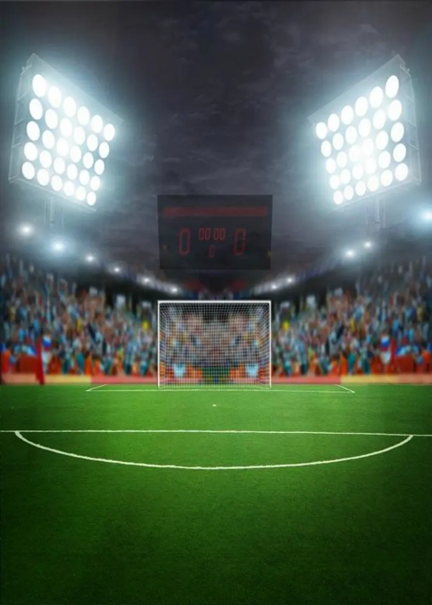 Football Soccer Stadium Field Themed Party backdrop Vinyl cloth High