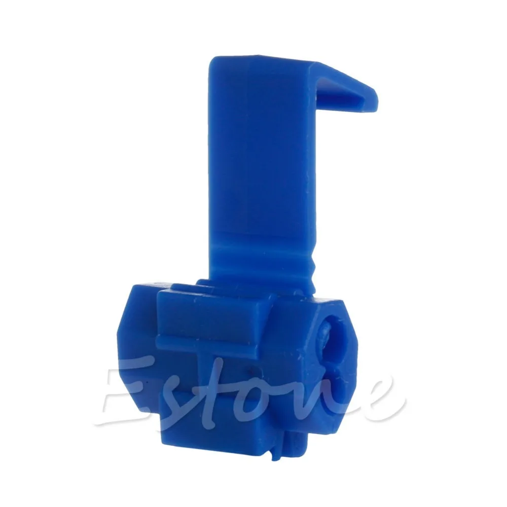 

10x Blue Electrical Cable Connectors Fast Quick Splice Lock Wire Terminals Crimp for switch