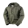 USN Wet Weather Parka Vintage Deck Jacket Pullover Lace Up WW2 Uniform Mens Navy Military Hooded Jacket Outwear Army Green ► Photo 2/6