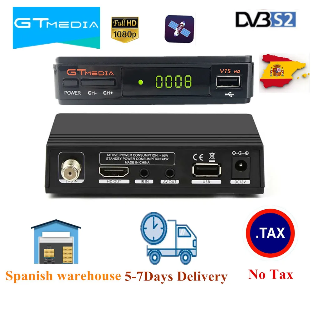

Original Freesat V7 HD Satellite Receiver Full 1080P DVB-S2 Satellite Reveiver Support Ccam powervu set top box Free Shipping