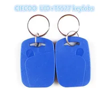 Dual Chip Frequency UID+T5577125Khz RFID Proximity EM ID Card Token Tags Key Keyfobs for Access Control Time Attendance