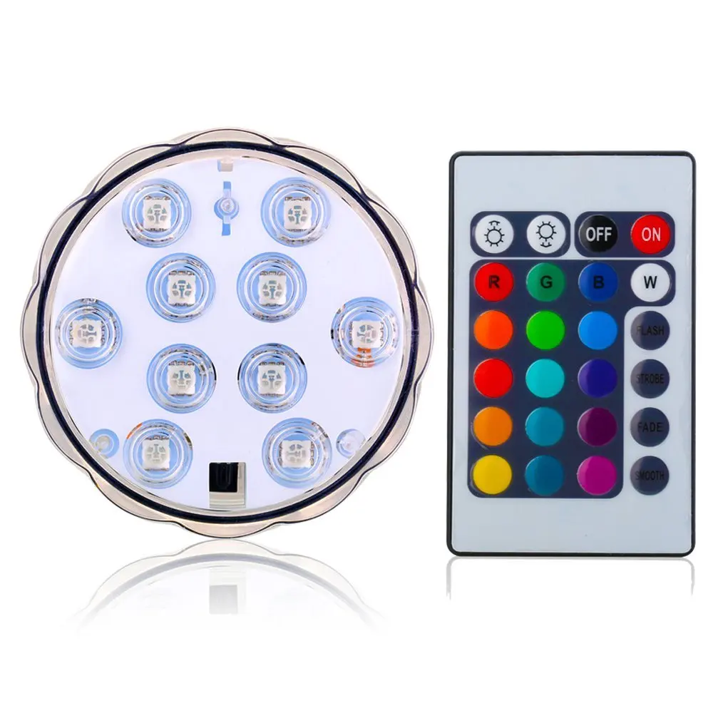 

3AAA Battery Operated Multicolors RGB Waterproof LED lamp Light with Remote Controller for Wedding Party Holidays Xmas