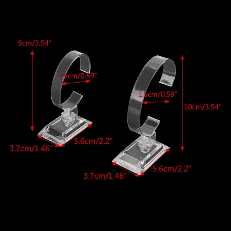 1 шт. прозрачный акриловый браслет часы дисплей держатель стойки розничный магазин витрина