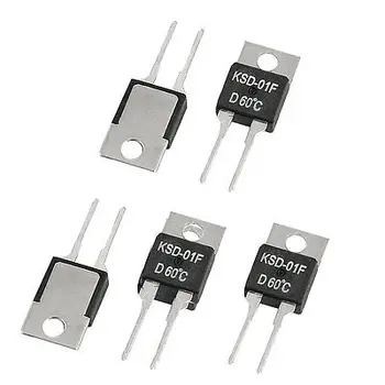 

5 x 60C NC Temperature Switch Thermostat KSD-01F 250VAC/ 24VDC 1.5A