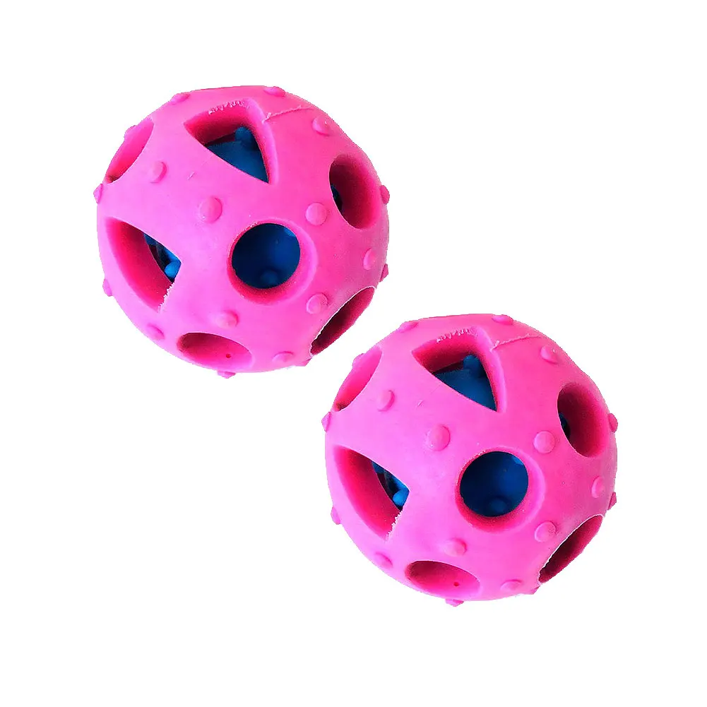 Игрушки для собак из натурального каучука, 1 шт., розовый, красный