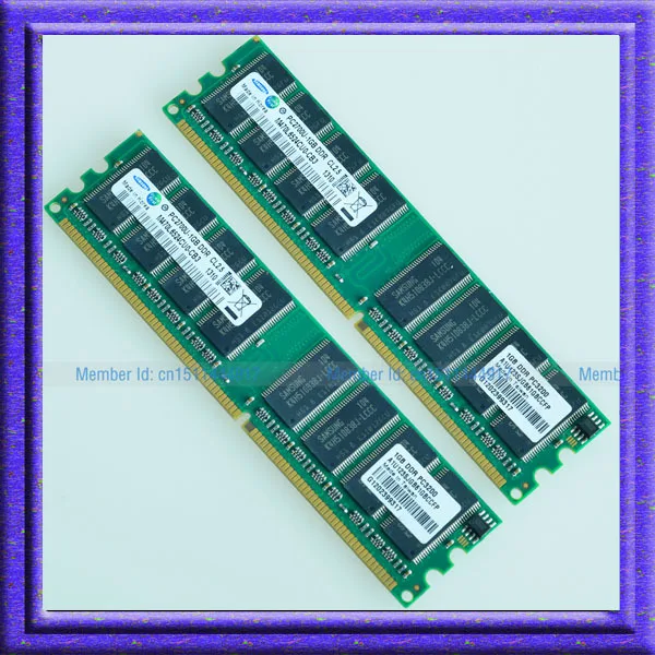 Best Prices for Samsung 2GB 2x1GB PC2700 DDR333 333MHz 184Pin DIMM Desktop Low Density MEMORY Module 2G RAM Well TEST