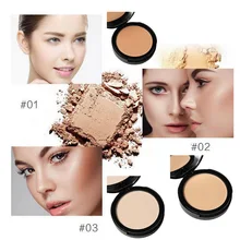 Manooby прессованный порошок для лица водонепроницаемый макияж длительный контроль масла косметический отбеливающий консилер нежный