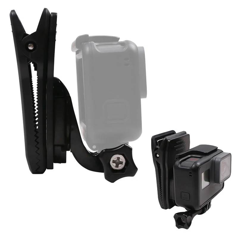 Зажим для рюкзака с креплением на крючок 360 градусов Gopro Hero 7 6 5 4 3 + SJCAM SJ4000 Xiaomi Yi 4K