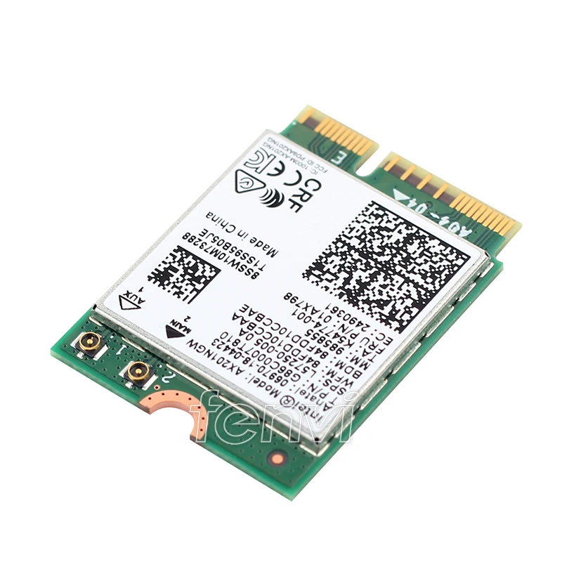 Двухдиапазонный 2400 Мбит/с беспроводной Intel Wi-Fi 6 AX201 Bluetooth 5,0 NGFF ключ E CNVi Wifi карта AX201NGW 2,4 ГГц/5 ГГц 802.11ac/ax