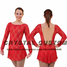 Платья для фигурного катания для девочек; новое модное Брендовое платье для соревнований; Фигурное катание на льду; детское платье; DR3523