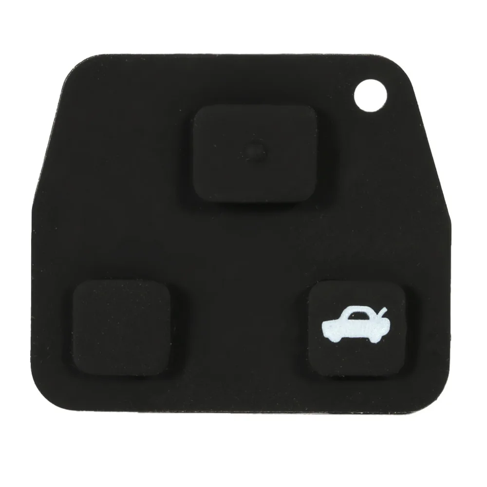 

3 Button Key Fob Remote Auto Car Key Fob Case Shell Rubber Pad Replacement Cover Housing For Avensis Corolla Lexus Rav4