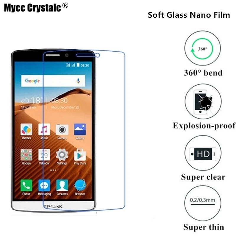 

Super thin clear Soft Glass Nano Explosion-proof Screen Protector Film For TP-Link Neffos C5 Max Protective film