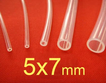 

5mm ID 7mm OD PTFE polytefTubing Tube Pipe hose,5x7mm Diameter PFA FEP F46 F4